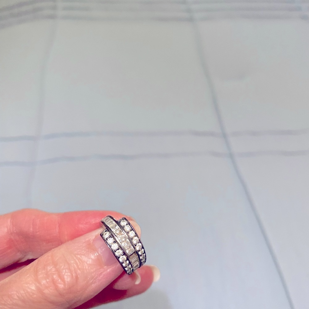 Diamonique qvc ring size 6.